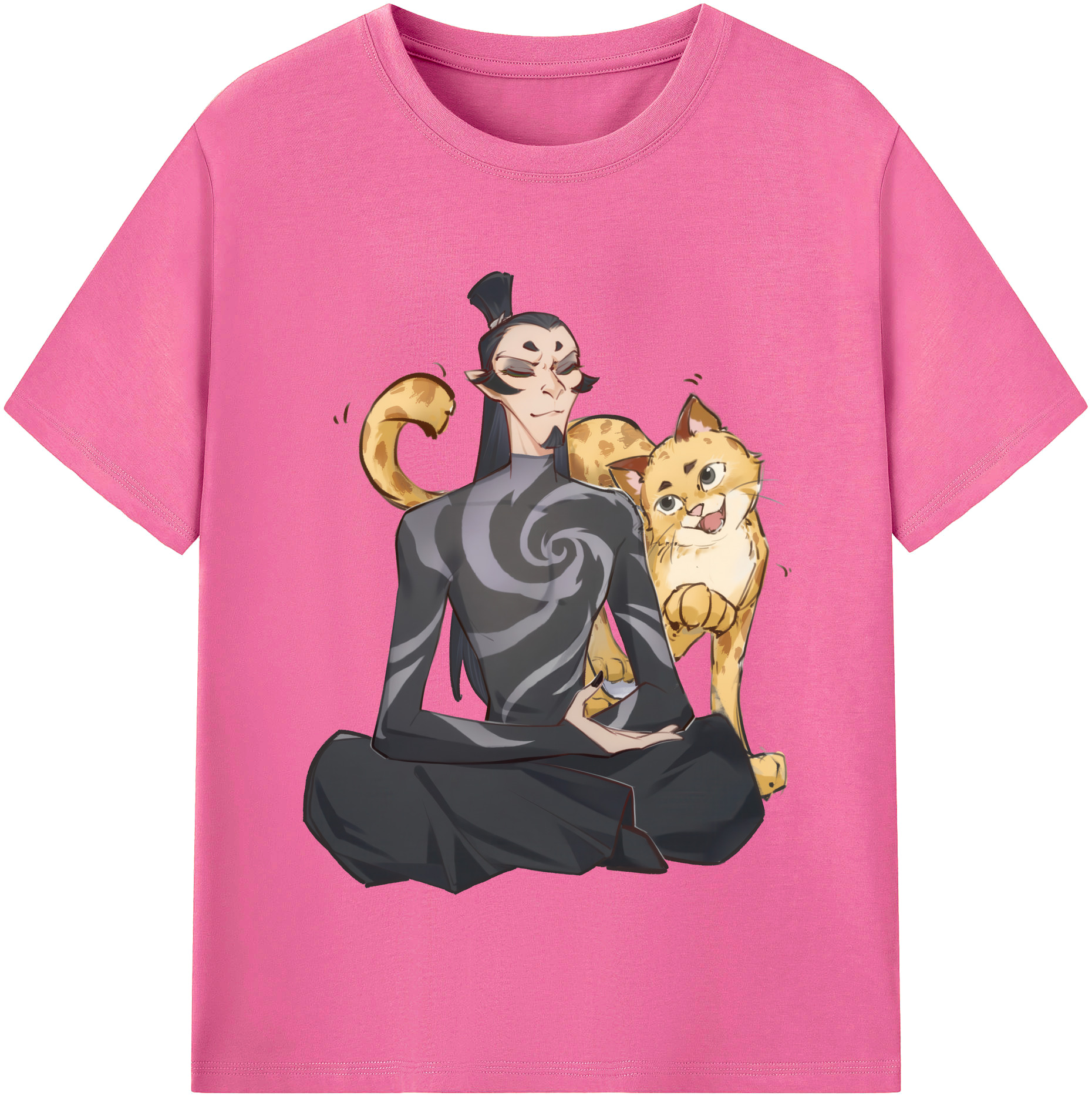（画像用） Ne Zha 2 ナタ 魔童の大暴れ レディースカジュアルプリントTシャツ（綿100％）